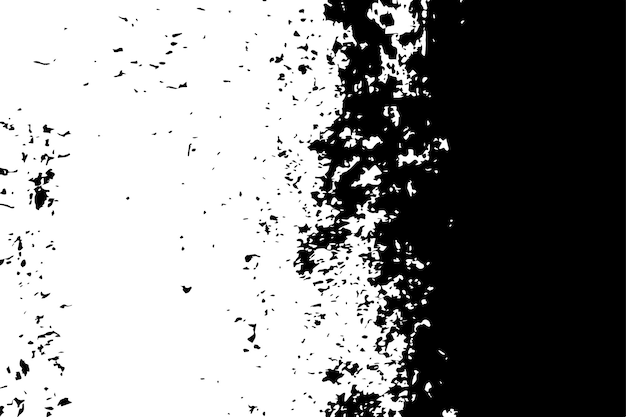 pintura negra monocromática con una textura áspera y gruesa sobre fondo blanco