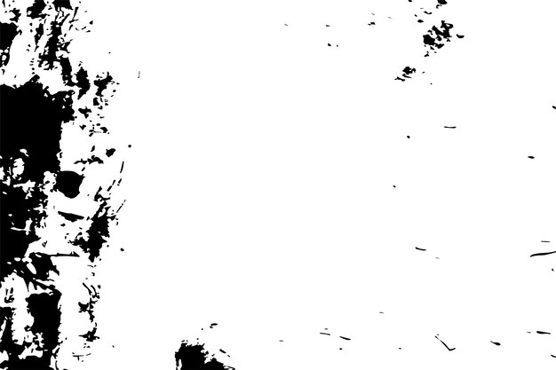 pintura negra monocromática con una textura áspera y gruesa sobre fondo blanco