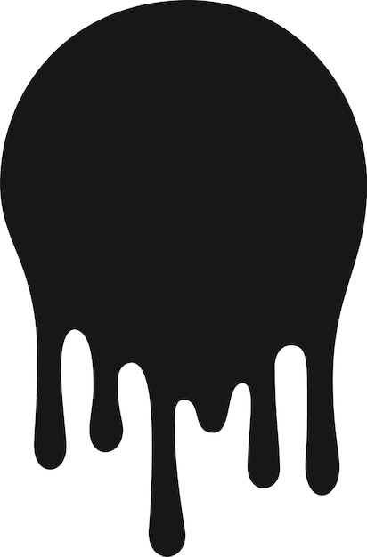 La pintura negra que gotea por una pared blanca crea un diseño abstracto llamativo que ofrece un toque moderno y artístico perfecto para fondos y elementos decorativos en varios proyectos