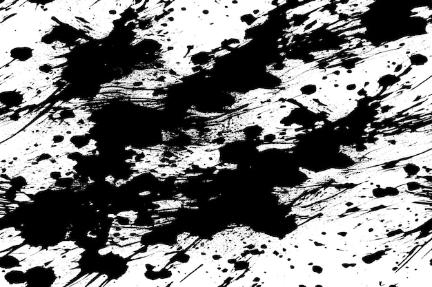 pintura negra textura grungy en fondo blanco imagen vectorial de la textura de salpicaduras de pintura negra