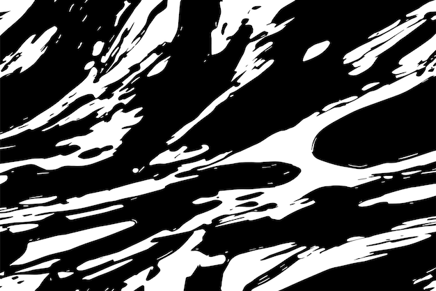 pintura negra de textura grungy sobre un fondo blanco