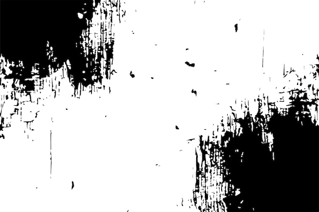 pintura negra de textura grungy sobre un fondo blanco
