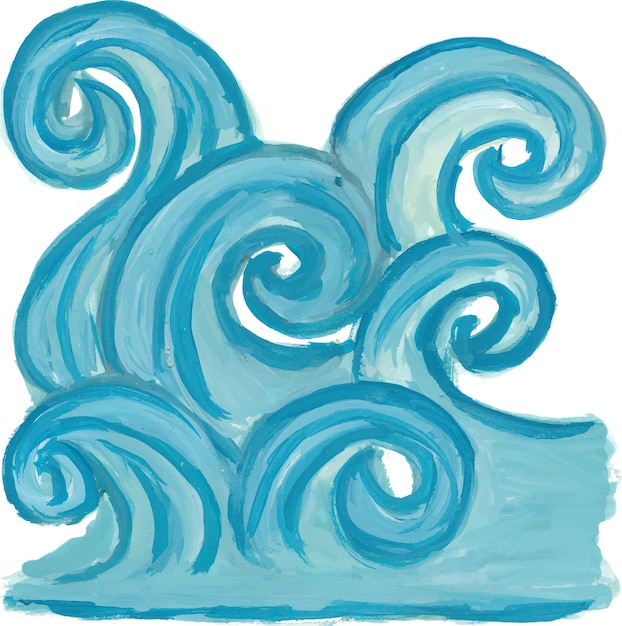 Pintura de las olas del océano