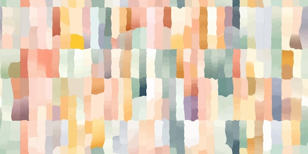 Pintura de pincel abstract colorido Ilustración de patrón sin costuras Fondo de línea de pintura moderno