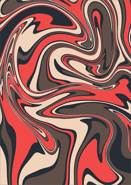 una pintura de un pincel con un fondo rojo