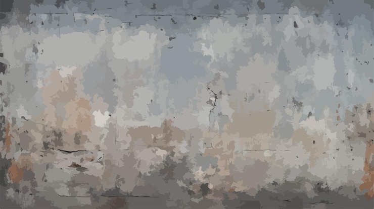 Vector una pintura de una planta y una pared con unas pocas hojas en ella