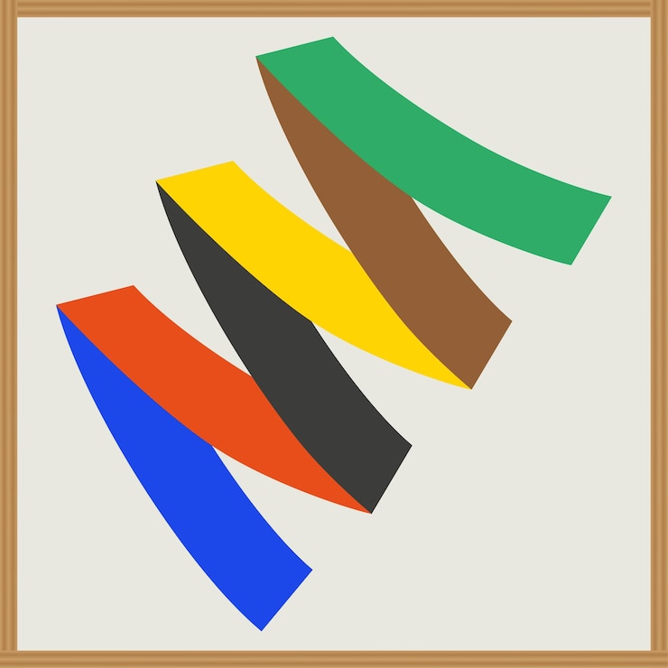 Vector pintura póster rainbo