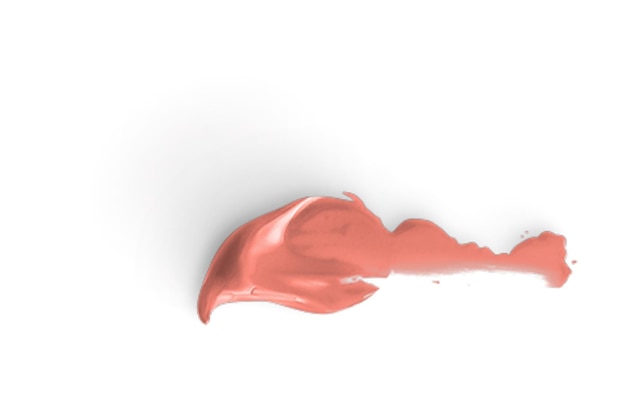 una pintura roja con un corazón rosa en ella