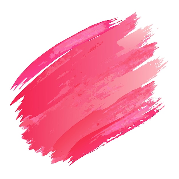 Vector una pintura rosa y roja de un lápiz labial rojo