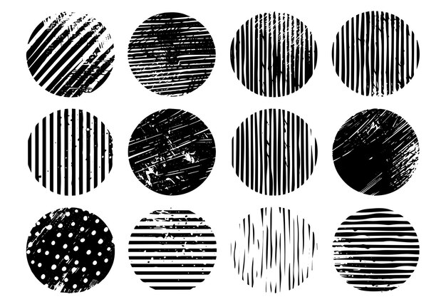 Pintura vectorial con forma alineada Café con bordes de círculo Grunge para diseños artísticos