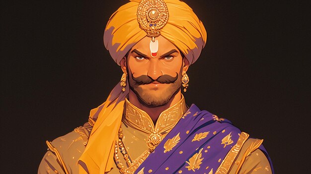 Pinturas en miniatura de la realeza Rajput
