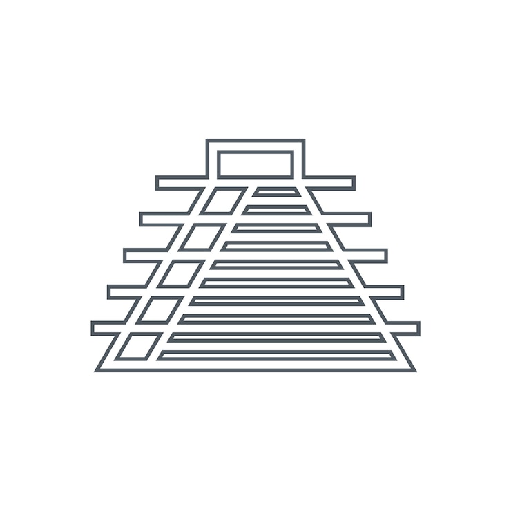 Vector la pirámide de la pirámide maya. icono de línea vectorial. la piramide de la piramide maya. icono de línea vectorial. la piramide de la piramide maya. icono de línea vectorial. material vectorial