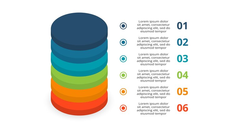 Vector pirámide vectorial flechas arriba infografía diagrama gráfico triángulo gráfico presentación business timeline concepto con 6 partes