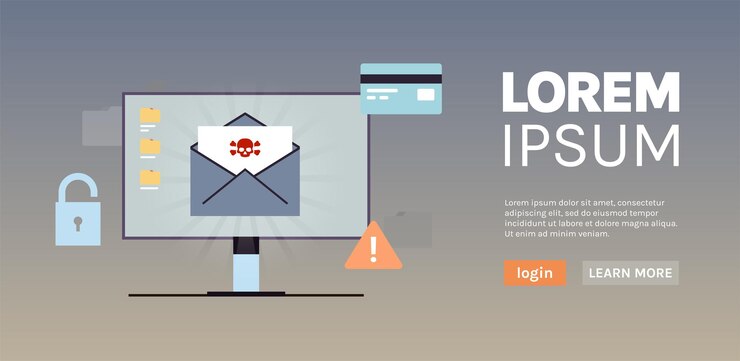 Vector piratas informáticos y ciberdelincuentes phishing y robo de datos personales privados ilustraciones vectoriales planas