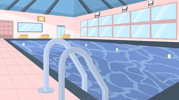 Vector piscina - escenas interiores