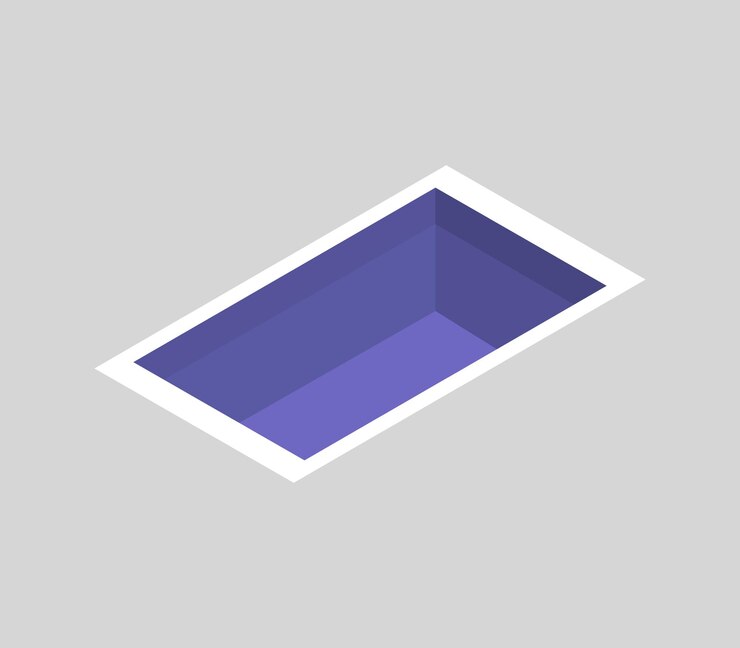 Vector piscina isométrica