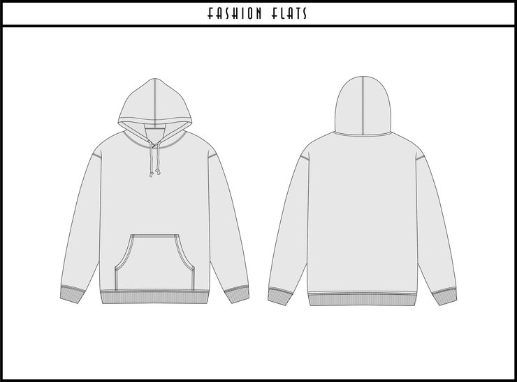 Vector pisos de moda con capucha