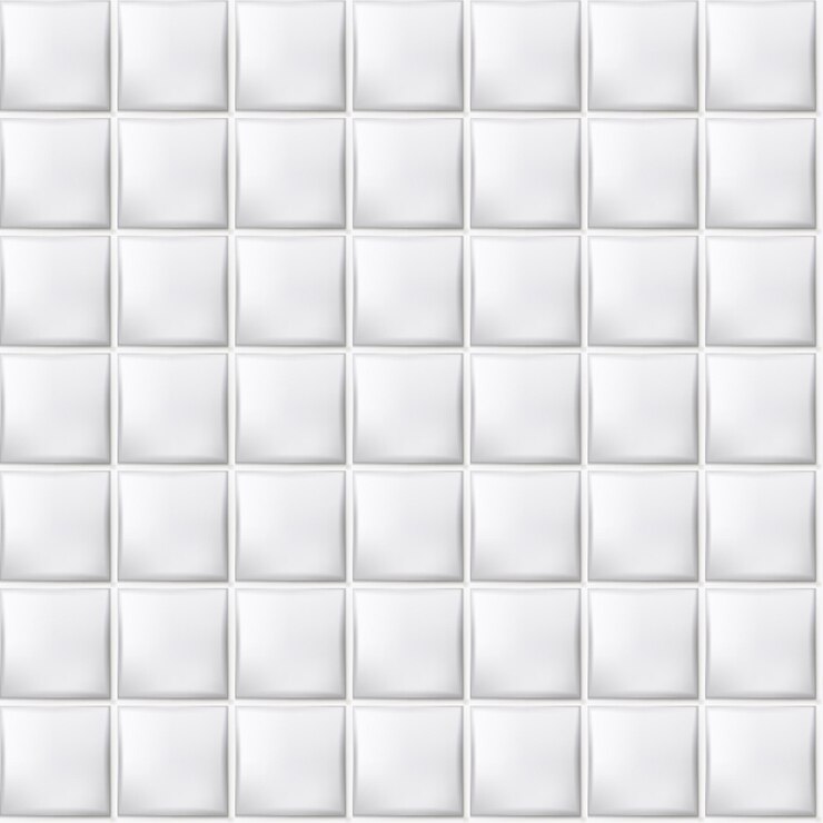 Pisos de porcelana blanca vectorial o azulejos de pared Patrón sin costuras para el fondo del producto de belleza y cuidado de la salud