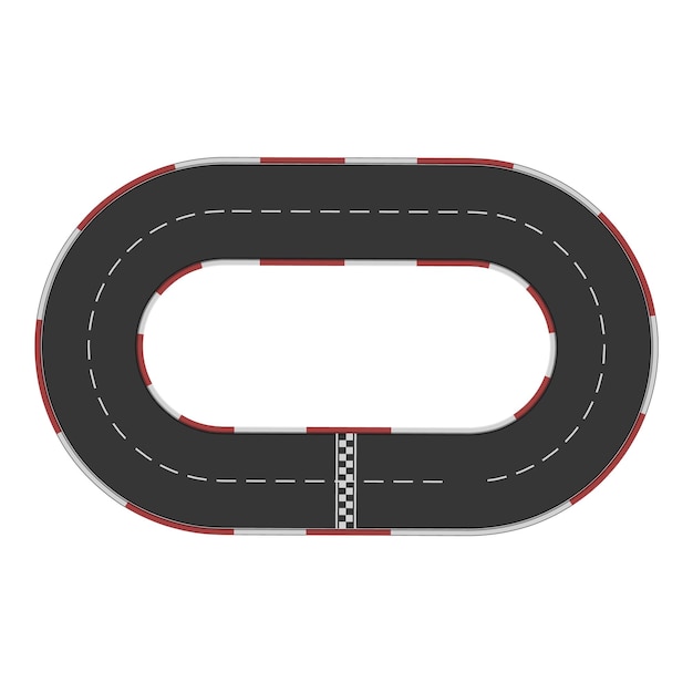 Pista de carreras icono dibujos animados vector circuito carretera fórmula circuito