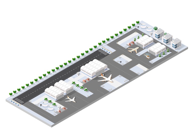 Pista isométrica 3d