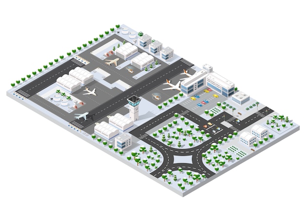 Pista isométrica 3d