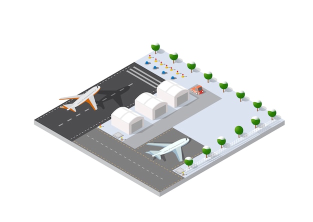 Pista isométrica 3d