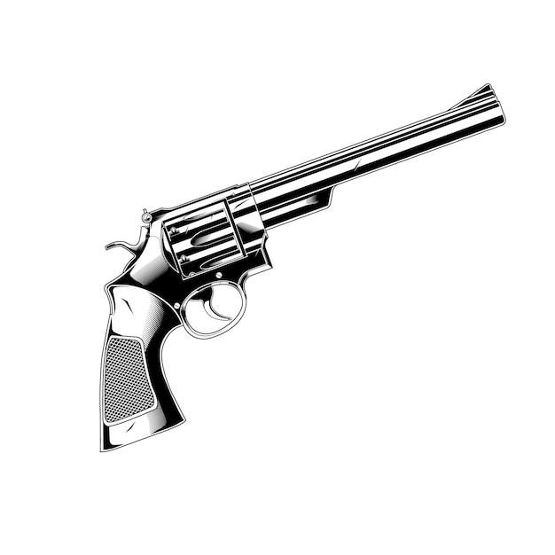 Pistola de arte lineal 357 magnum revolver