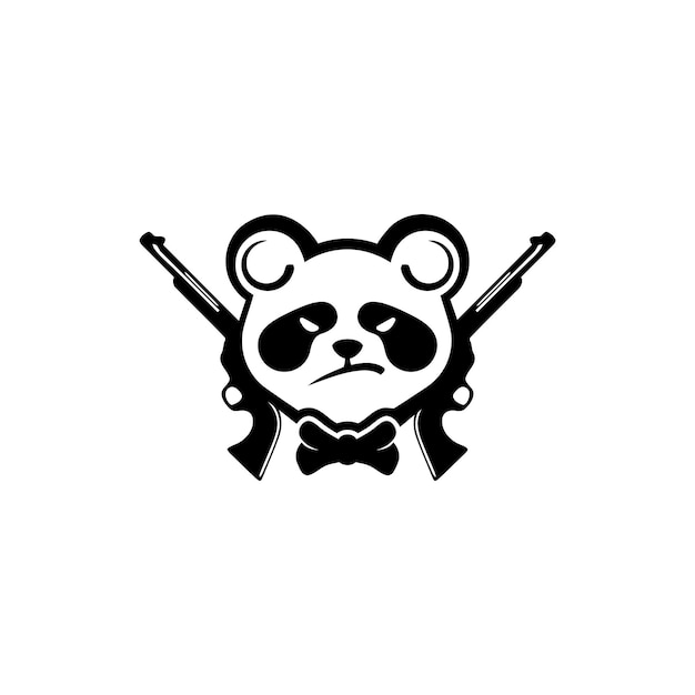 Pistola con logotipo de Panda