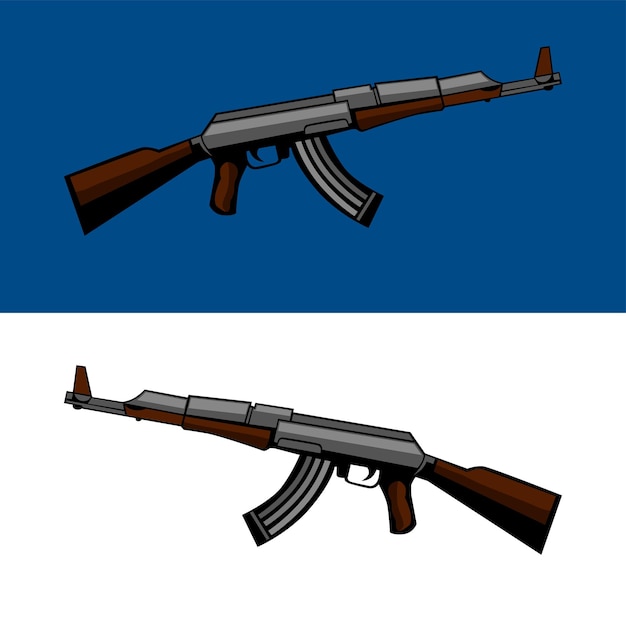 Pistola vector ak-47, draco ak-47