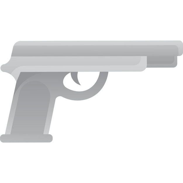 Pistola vector pistola arma de fuego icono pistola automática