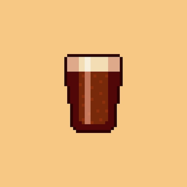 Pixel art Beer Mug con diseño de activos de juego de espuma