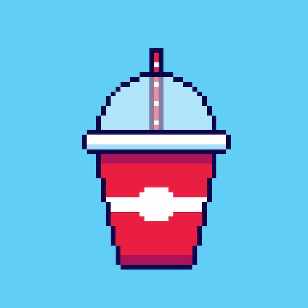 Pixel art diseño de activos del juego Beverage Cup