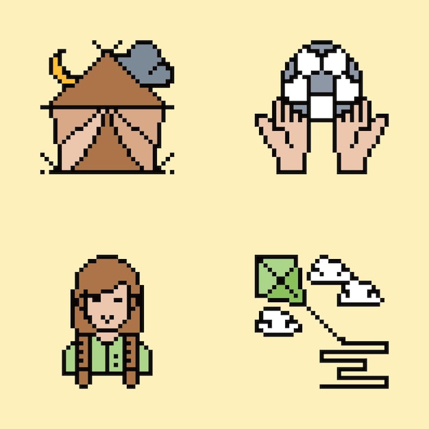 pixel art estética vintage diseño de sprite retro