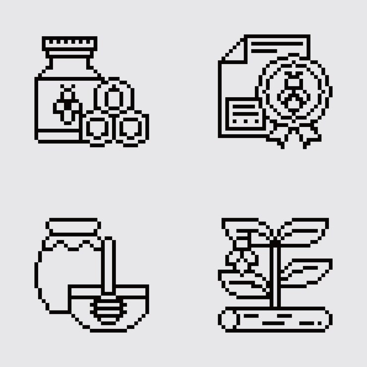Vector pixel art estética vintage diseño de sprite retro