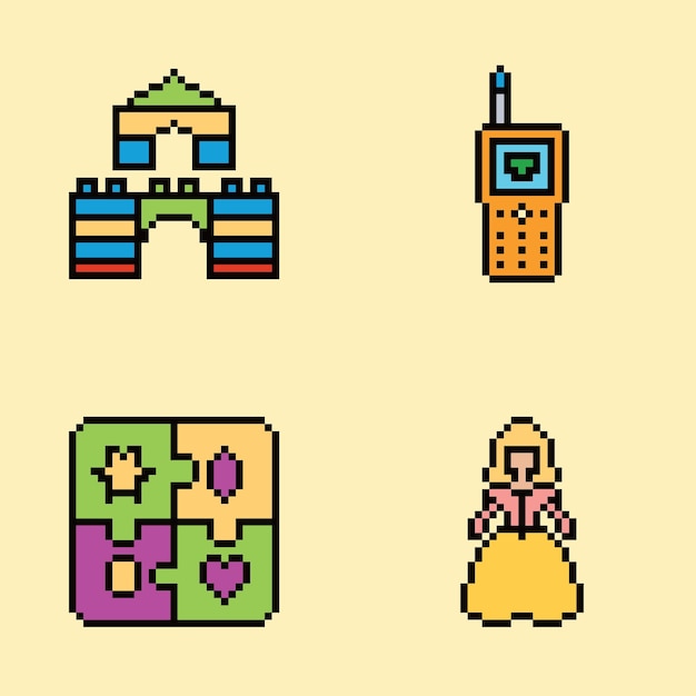 pixel art estética vintage diseño de sprite retro