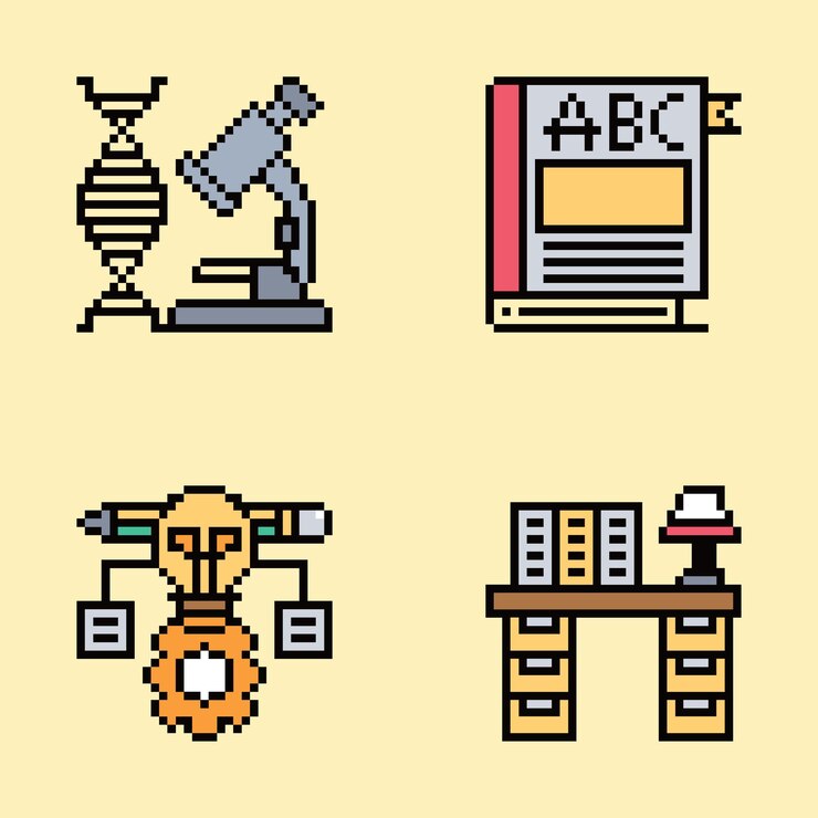 Vector pixel art estética vintage diseño de sprite retro
