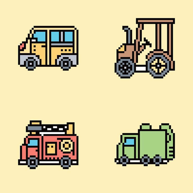 Vector pixel art estética vintage diseño de sprite retro