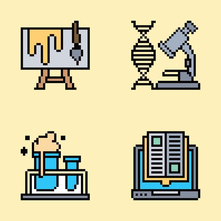 Vector pixel art estética vintage diseño de sprite retro