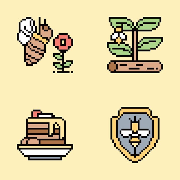 pixel art estética vintage diseño de sprite retro