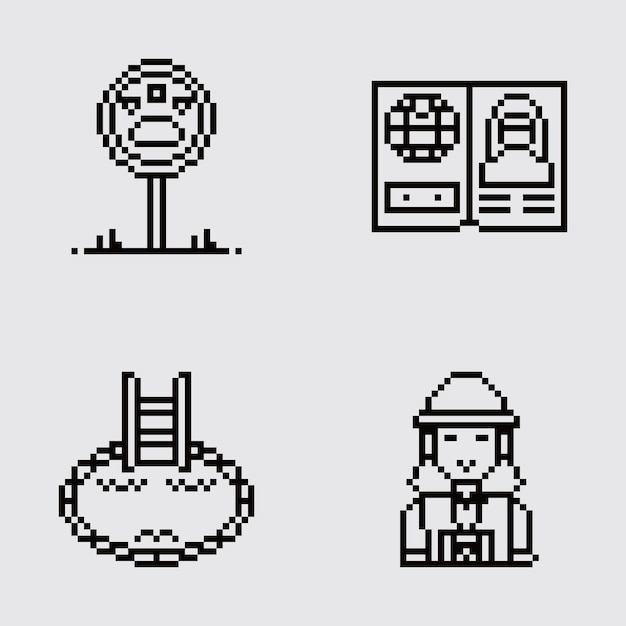 pixel art estética vintage diseño de sprite retro