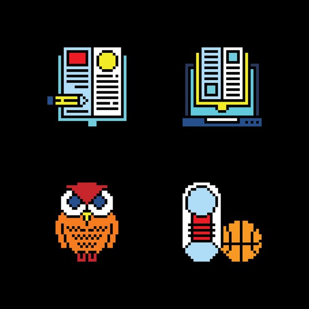 pixel art estética vintage diseño de sprite retro