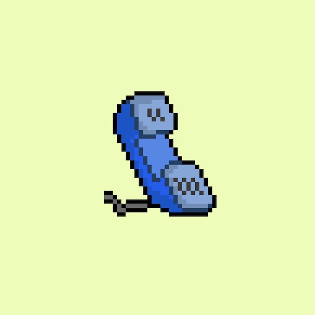 pixel art del identificador de llamadas telefónicas