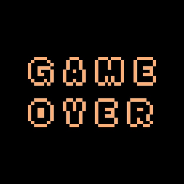 pixel art letra de fuente estética diseño de sprite retro