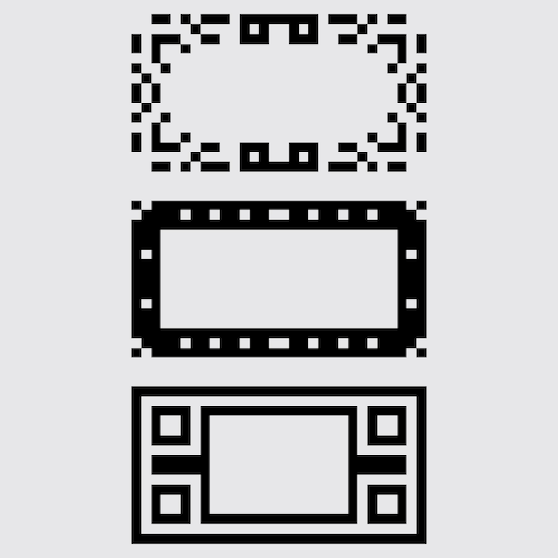 pixel art mini marco estética diseño de sprite retro