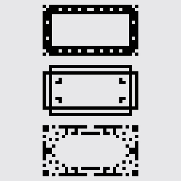 pixel art mini marco estética diseño de sprite retro