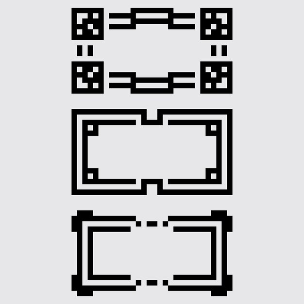 pixel art mini marco estética diseño de sprite retro