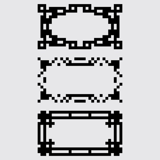 pixel art mini marco estética diseño de sprite retro