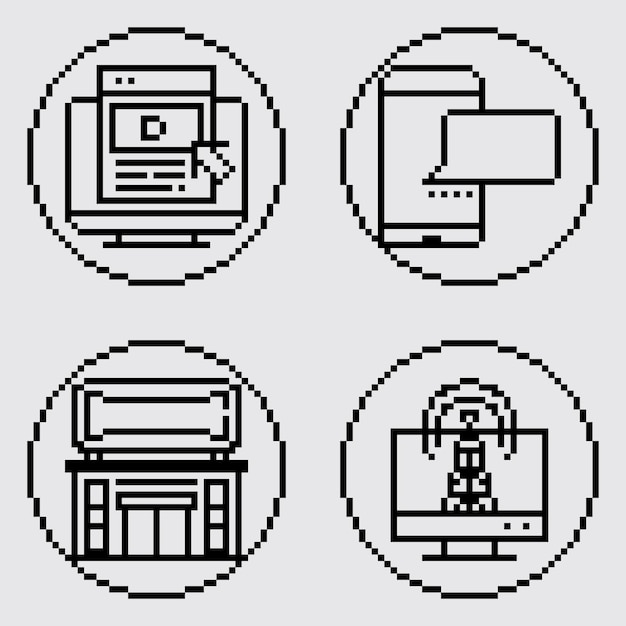 pixel art monocromo estética vintage diseño de sprite retro