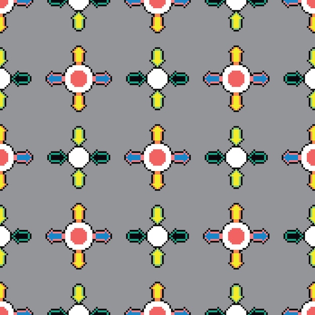 pixel art patrón minimalista diseño sin costuras