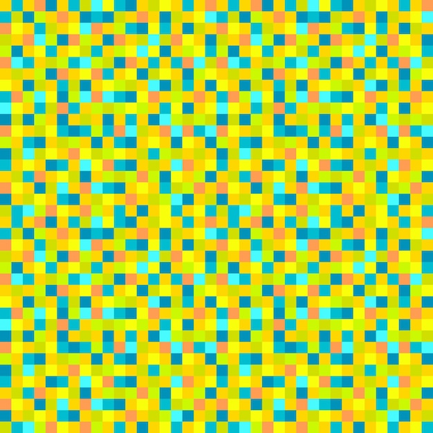Pixel de fondo colores brillantes Vector patrón sin costuras pixelado colorido pixel puntos mosaico
